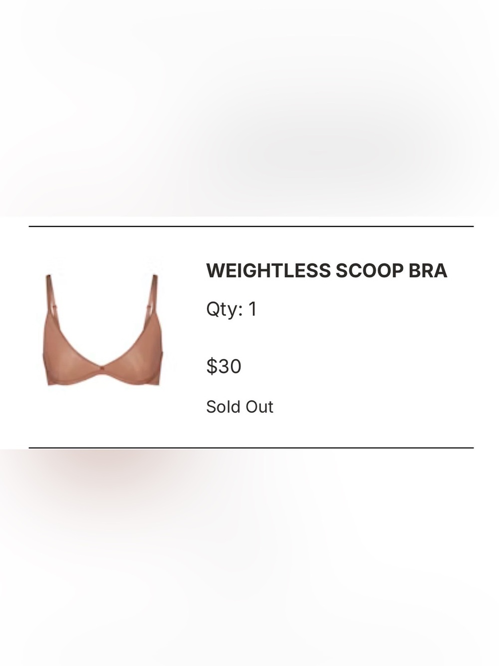 Skims weightless scoop bra 32C